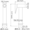 Гигиенический душ WASSERKRAFT A216 с фиксатором
