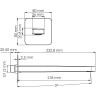 Излив для ванны 218 мм WASSERKRAFT SPREE A274