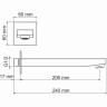 Излив для ванны WASSERKRAFT A091 квадратный