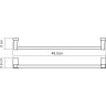 Карниз для ванной WASSERKRAFT AISCH SC-551120