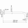 Кронштейн для верхнего душа WASSERKRAFT A097