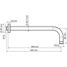 Кронштейн для верхнего душа WASSERKRAFT ISAR A114