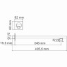 Кронштейн для верхнего душа WASSERKRAFT WIESE A182