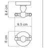 Крючок двойной WASSERKRAFT DIEMEL K-2223D