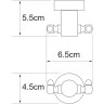 Крючок двойной WASSERKRAFT DONAU K-9423D