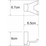 Крючок двойной WASSERKRAFT LEINE K-5023D