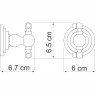 Крючок WASSERKRAFT AMMER K-7023D