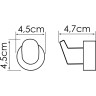 Крючок WASSERKRAFT DONAU K-9423