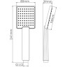Лейка душевая WASSERKRAFT A141 1-функциональная