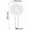 Лейка душевая WASSERKRAFT A061 3-функциональная