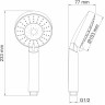 Лейка душевая WASSERKRAFT A032 5-функциональная