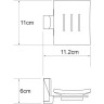 Мыльница WASSERKRAFT LEINE K-5029WHITE