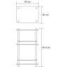Напольная полка с бортиком WASSERKRAFT K-4033