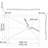 Поддон для душа WASSERKRAFT ALLER 10T07 120x90