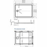 Поддон для душа WASSERKRAFT AMPER 29T 120x90 см