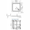Поддон для душа WASSERKRAFT AMPER 29T03 90x90 см