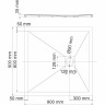 Поддон для душа WASSERKRAFT DILL 61T03 90x90