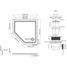 Поддон для душа WASSERKRAFT ISEN 26T38 100x100 см