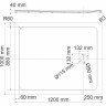 Поддон для душа WASSERKRAFT NEIME 19T10 120x100