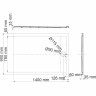 Поддон для душа WASSERKRAFT NEIME 19T36 140x90