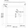 Поддон для душа WASSERKRAFT NEIME 19T03 90x90