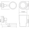 Подстаканник одинарный WASSERKRAFT K-28128