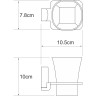 Подстаканник одинарный WASSERKRAFT LEINE K-5028WHITE