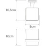 Подстаканник одинарный WASSERKRAFT MOSEL K-46628