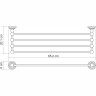 Полка для полотенец WASSERKRAFT AMMER K-7011