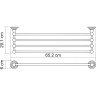 Полка для полотенец WASSERKRAFT ISAR K-7311