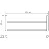 Полка для полотенец WASSERKRAFT KAMMEL K-8311