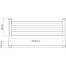 Полка для полотенец WASSERKRAFT LEINE K-5011WHEITE