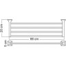Полка для полотенец WASSERKRAFT WERN K-2511