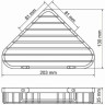 Полка металлическая WASSERKRAFT K-733