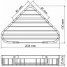 Полка металлическая WASSERKRAFT K-733BRUSHED GOLD K-733BG