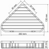 Полка металлическая WASSERKRAFT K-733GUN METAL