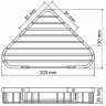Полка металлическая WASSERKRAFT K-733POLISHED GOLD K-733PG
