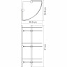 Полка стеклянная угловая WASSERKRAFT K-3733