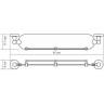 Полка стеклянная WASSERKRAFT DIEMEL K-2244