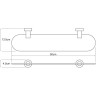 Полка стеклянная WASSERKRAFT DONAU K-9424