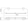 Полка стеклянная WASSERKRAFT ISEN K-4044