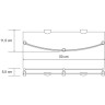 Полка стеклянная WASSERKRAFT KAMMEL K-8344