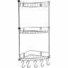 Полка WASSERKRAFT K-1233 3-ярусная, с крючками