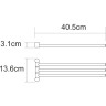 Полотенцедержатель 40,5 см WASSERKRAFT K-1033B