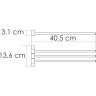 Полотенцедержатель 40,5 см WASSERKRAFT K-1033BRUSHED GOLD