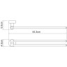 Полотенцедержатель WASSERKRAFT DONAU K-9431