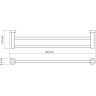 Полотенцедержатель WASSERKRAFT DONAU K-9440