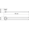 Полотенцедержатель WASSERKRAFT ISAR K-7331