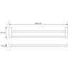 Полотенцедержатель WASSERKRAFT KAMMEL K-8340WHITE