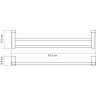 Полотенцедержатель WASSERKRAFT LEINE K-5040WHITE